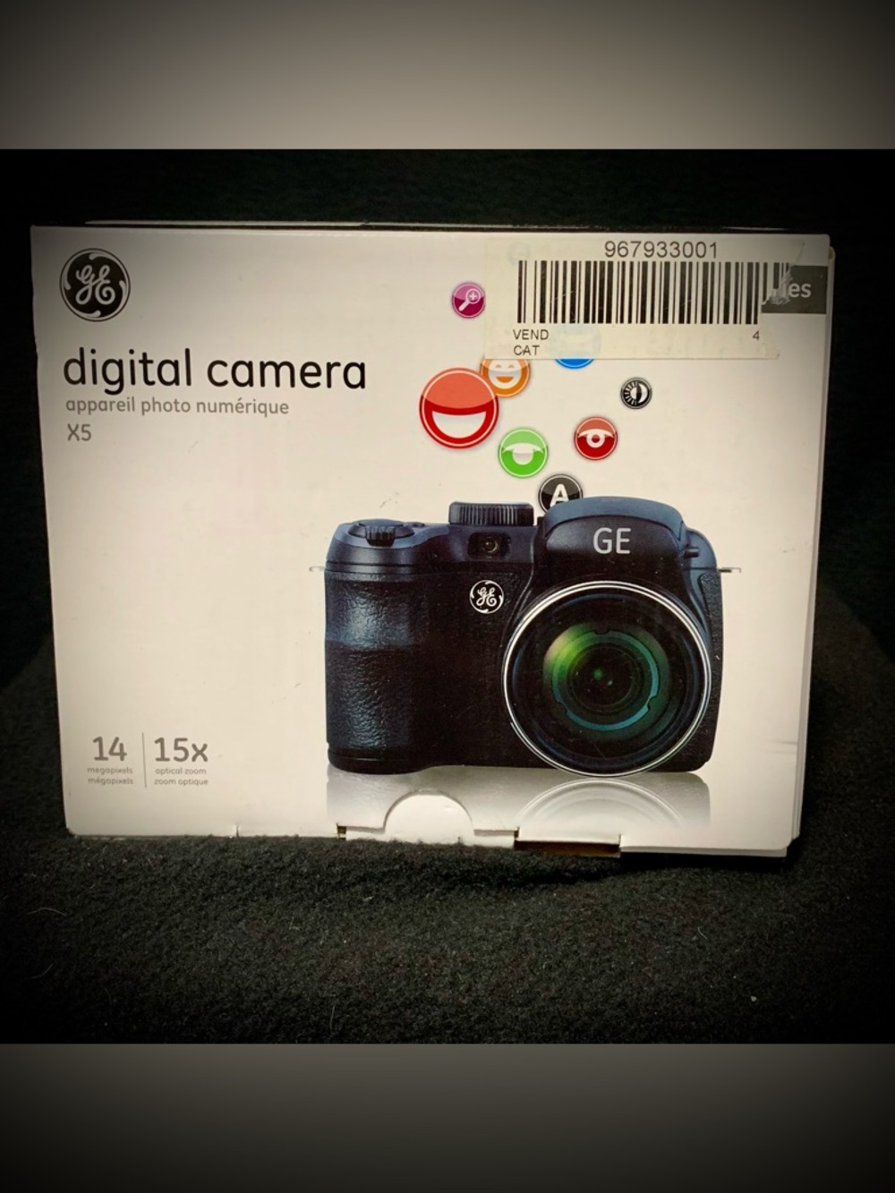 GE X5 14MP Digital Camera 15x Optical Zoom Black NEW in Box Complete